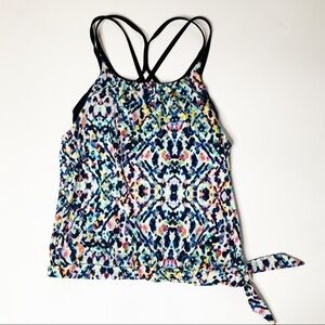 Athleta workout tank top bra XXS side tie
